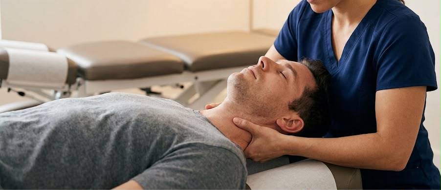 Neck adjustment session